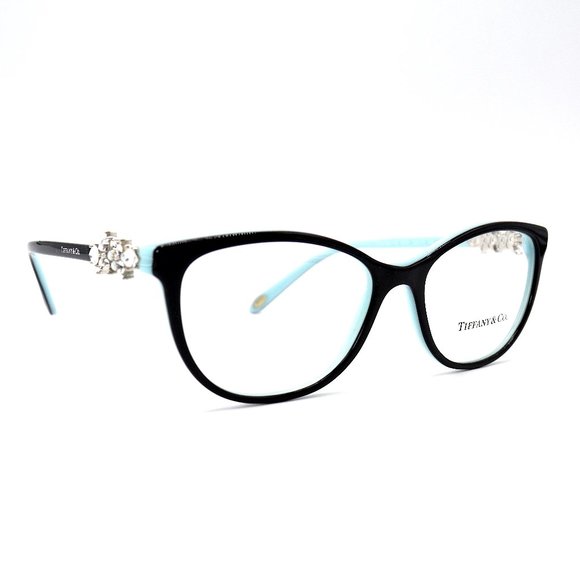 NEW TIFFANY&CO TF2144 8055 BLACK BLUE EYEGLASSES FRAME - Picture 4 of 8